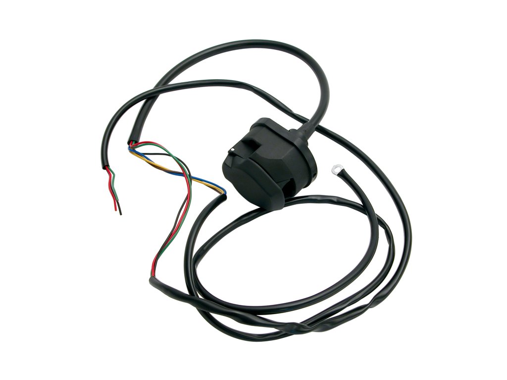 Priza remorca auto Carpoint 12V 7 pini plastic cu cablu de 2m , 1 buc Priza remorca auto Carpoint 12V 7 pini plastic cu cablu de 2m , 1 buc