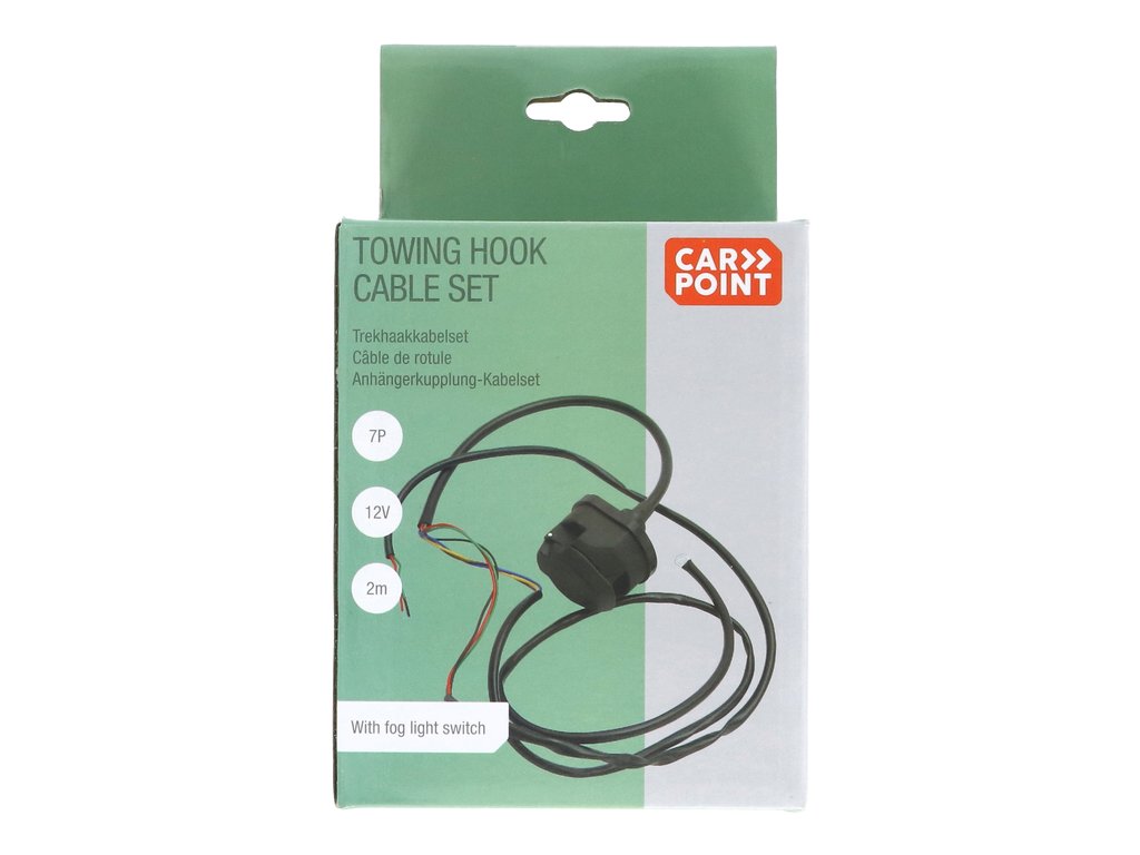 Priza remorca auto Carpoint 12V 7 pini plastic cu cablu de 2m , 1 buc