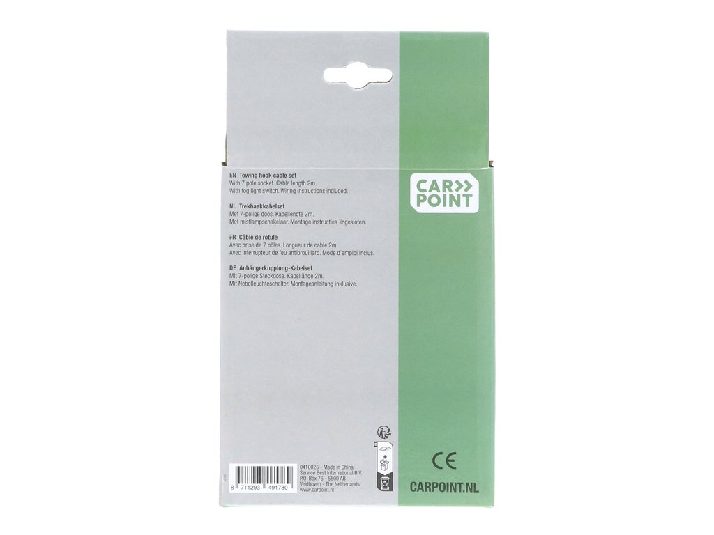 Priza remorca auto Carpoint 12V 7 pini plastic cu cablu de 2m , 1 buc