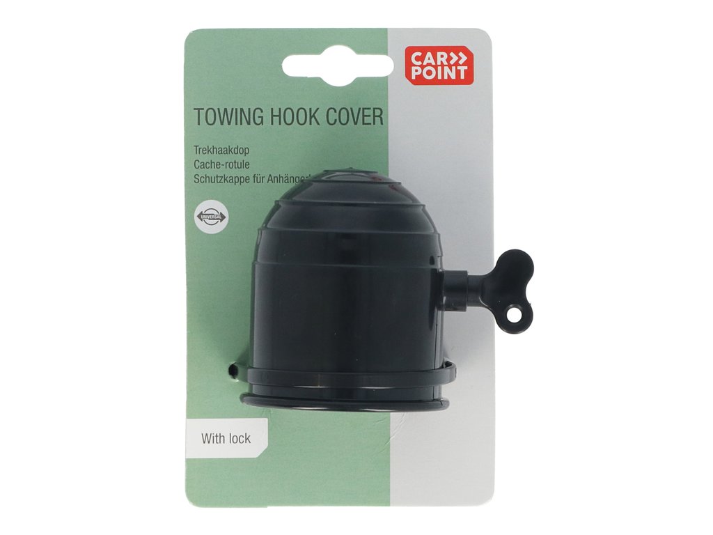 Capac sfera Carpoint pentru carlig remorcare auto din plastic cu blocare , negru , 1 buc. la blister