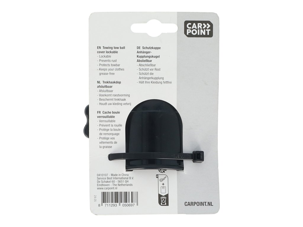 Capac sfera Carpoint pentru carlig remorcare auto din plastic cu blocare , negru , 1 buc. la blister