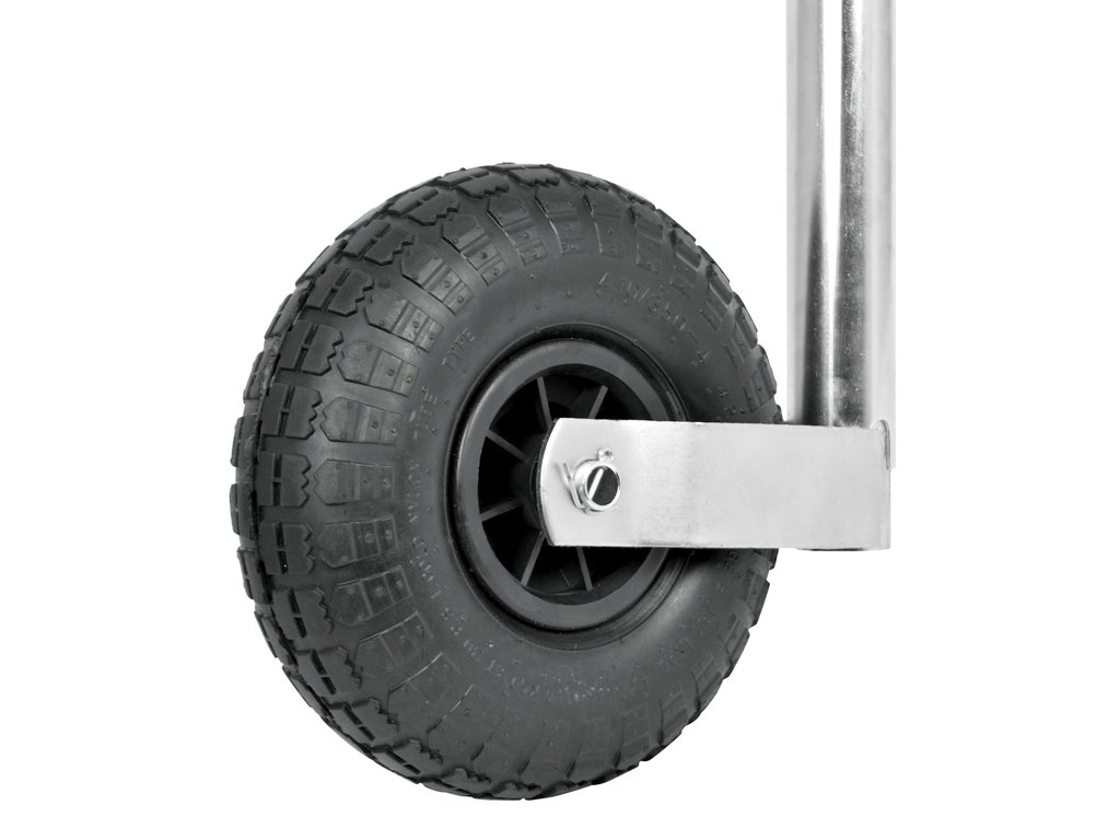 Roata de sustinere Carpoint pentru remorca cu tub de 48mm si roata 260x85mm