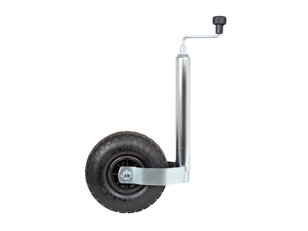 Roata de sustinere Carpoint pentru remorca cu tub de 48mm si roata 260x85mm