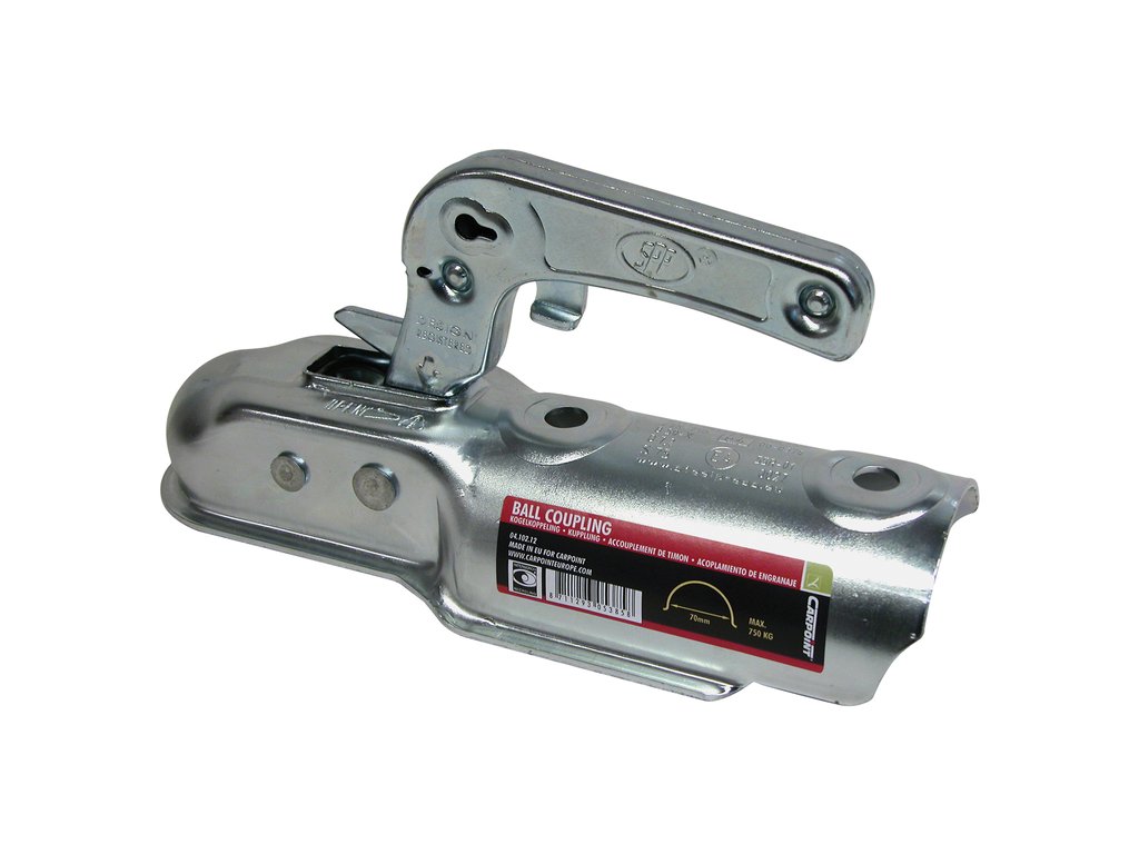 Cuplaj remorca Carpoint 70mm 750Kg ax rotund, tip WW 8 C