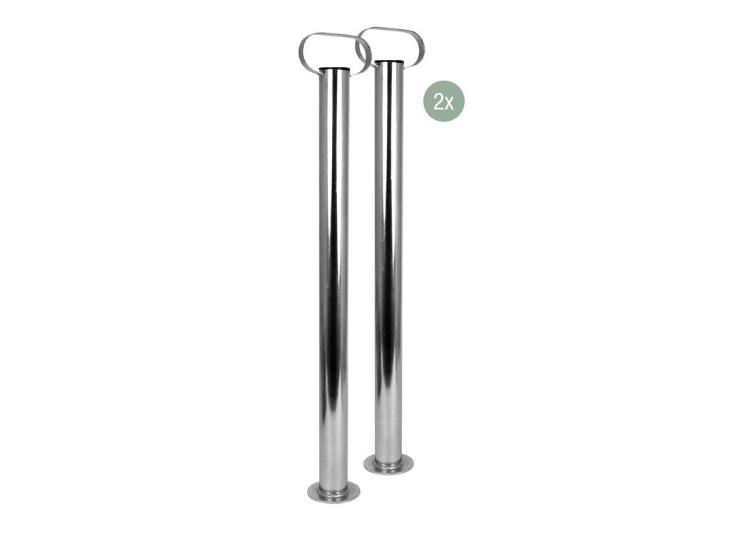 Picior sprijin Carpoint pentru remorca auto, 2 bucati, cu clema fixare, diametru 48mm si lungime 70cm , metal