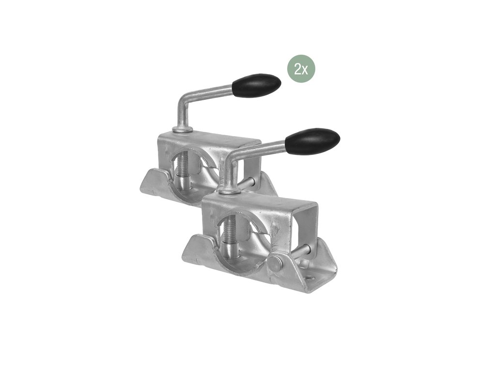 Picior sprijin Carpoint pentru remorca auto, 2 bucati, cu clema fixare, diametru 48mm si lungime 70cm , metal