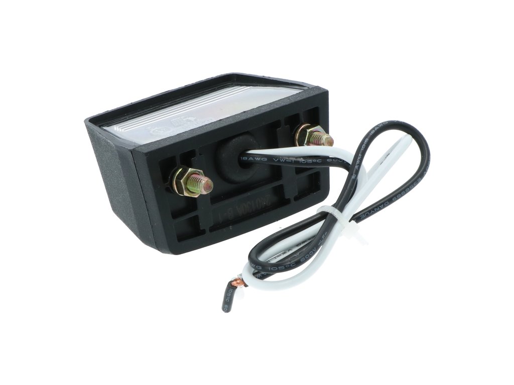 Lampa auto Carpoint pentru numar alba 68 mm cu bec 12V 5W 11x38 SV8 , 1 buc.