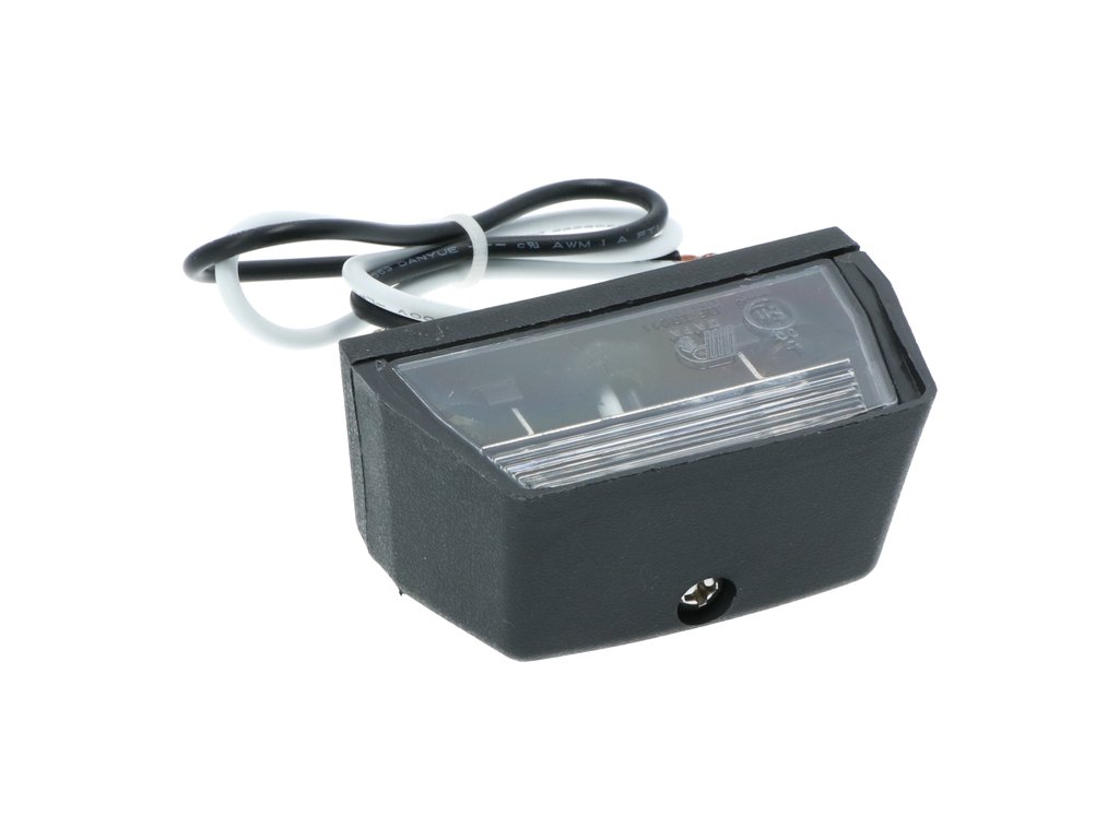 Lampa auto Carpoint pentru numar alba 68 mm cu bec 12V 5W 11x38 SV8 , 1 buc.
