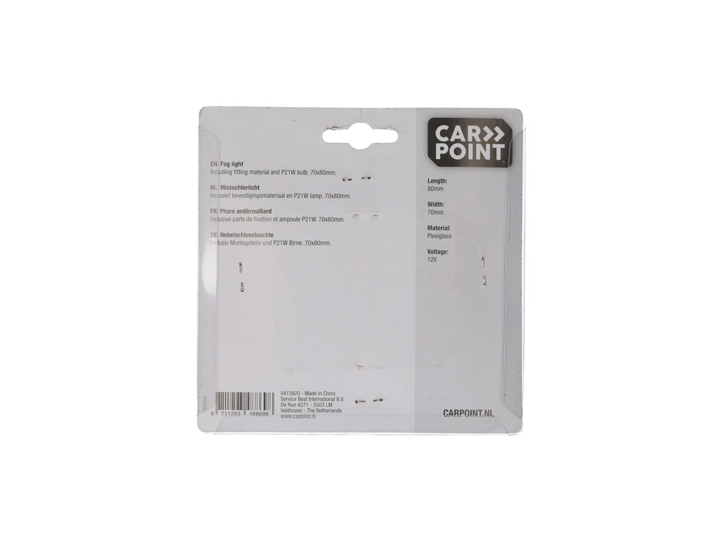 Lampa auto Carpoint pentru ceata caravan si trailer cu sisteme de fixare, 12V , 70 x 80 mm , 1 buc.