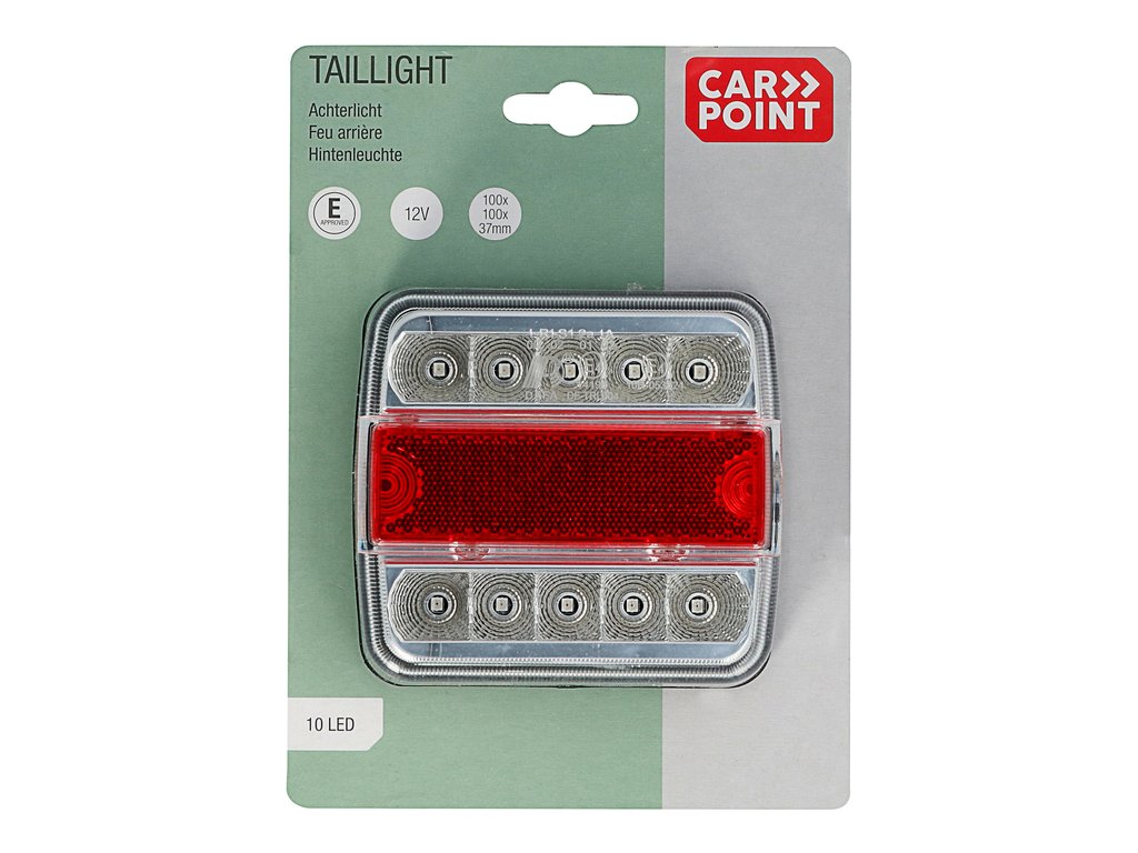 Lampa auto Carpoint pentru remorca cu 10 leduri 12V , 100x100x37mm , 1 buc.