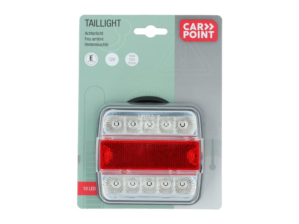 Lampa auto Carpoint pentru remorca cu 10 leduri 12V , 100x100x37mm , 1 buc.