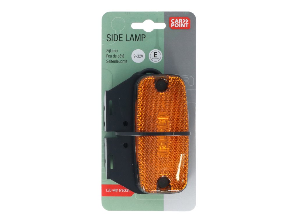 Lampa gabarit auto Carpoint 9-32V orange cu 3 leduri , suport si cablu , 110x50mm , 1 buc.