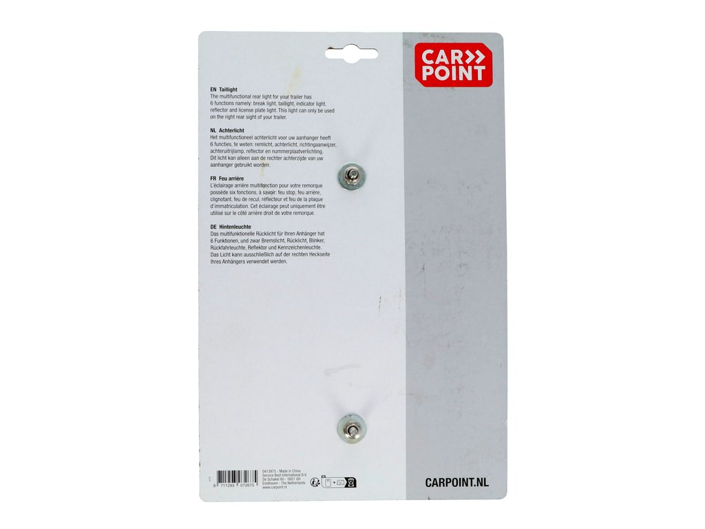 Lampa auto Carpoint pentru remorca cu lampa numar partea dreapta , 12V , 21,5x10cm , 1 buc.