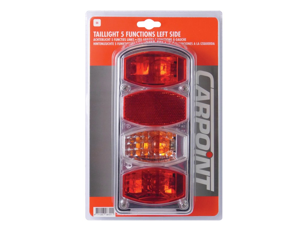 Lampa auto Carpoint pentru remorca partea stanga cu 5 functii , 12V , 220x100mm , 1 buc.