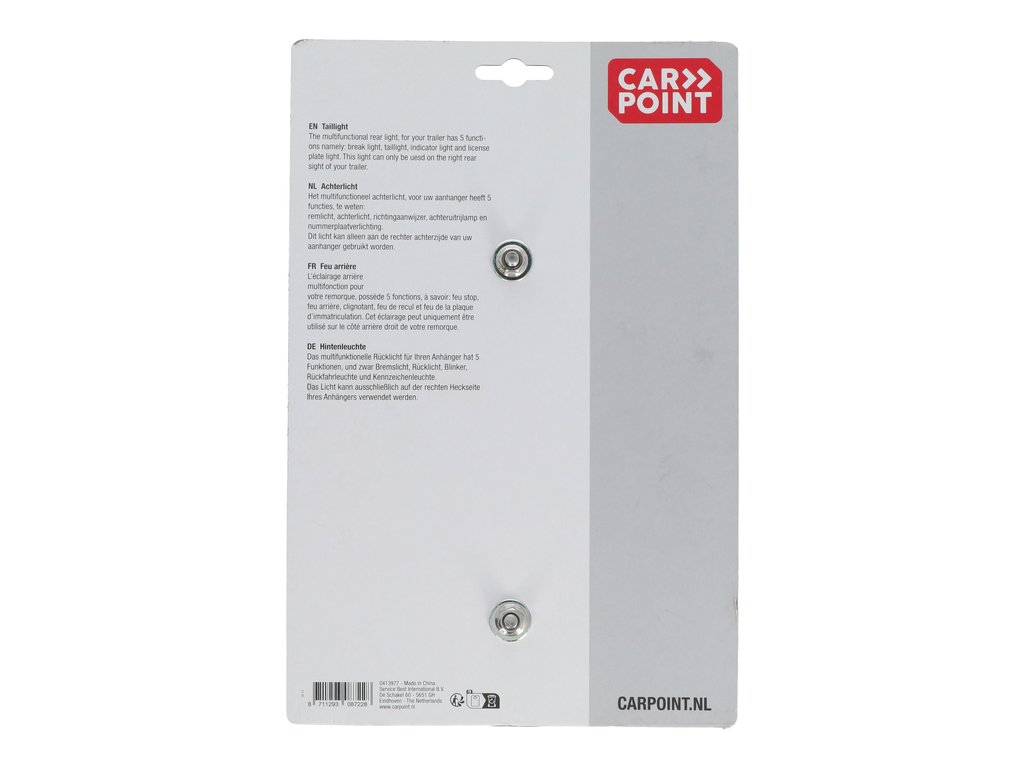 Lampa auto Carpoint pentru remorca partea dreapta cu 6 functii , 12V , 220x100mm , 1 buc