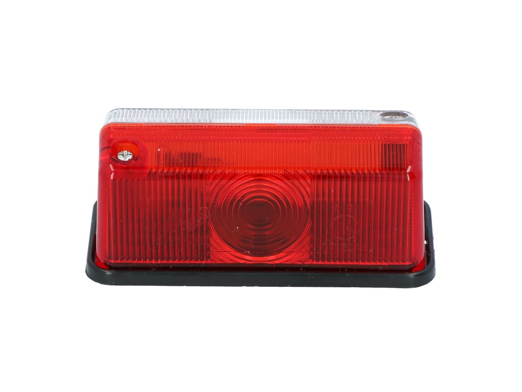 Lampa gabarit auto Carpoint 12V, Rosu- Alb, 12V, T4W, 4W, 95 x 45 x 40 mm