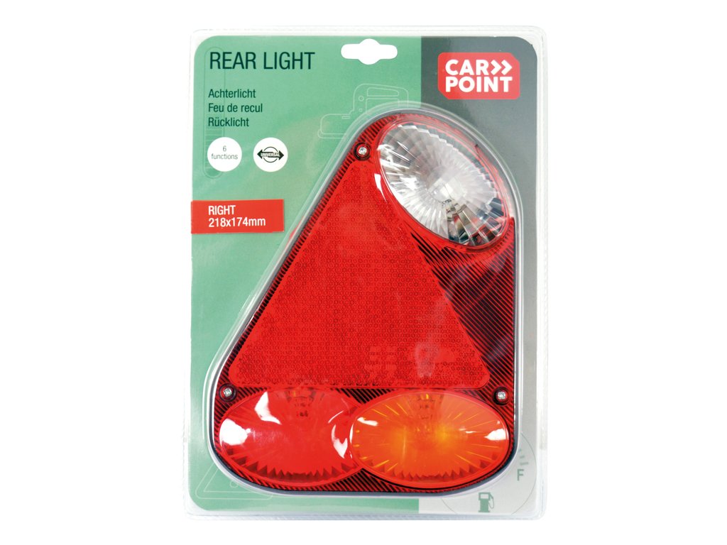 Lampa spate stop Carpoint 21.5x17x5.5cm, 12V, 5 functii, Dreapta