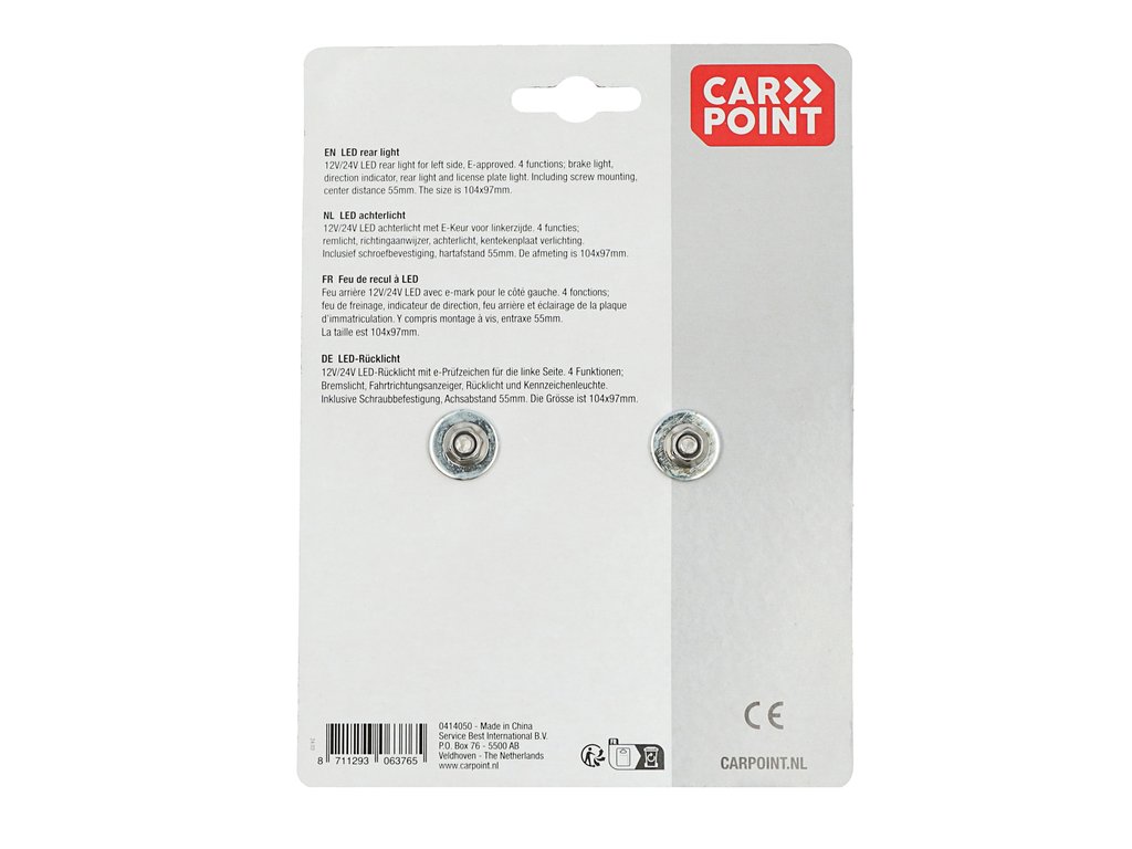 Lampa spate stop LED Carpoint , 104 x 97 x 40mm , 12V, 5 functii, Stanga