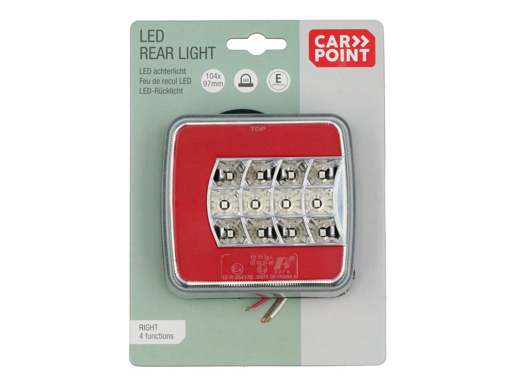 Lampa spate stop LED Carpoint , 104 x 97 x 40mm , 12V, 5 functii, Dreapta