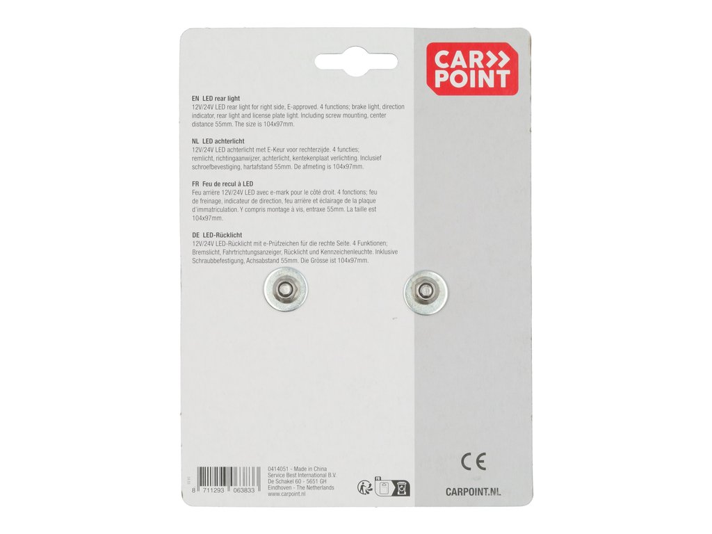 Lampa spate stop LED Carpoint , 104 x 97 x 40mm , 12V, 5 functii, Dreapta