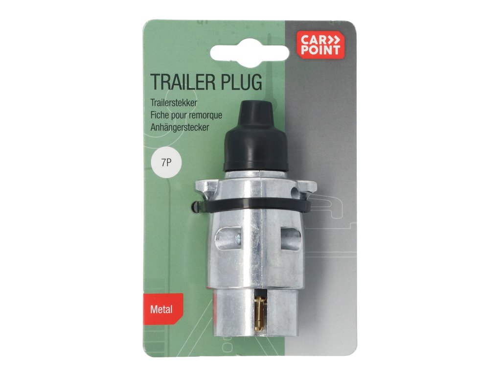 Fisa remorca auto Carpoint 12V 7 pini metal , 1 buc la blister
