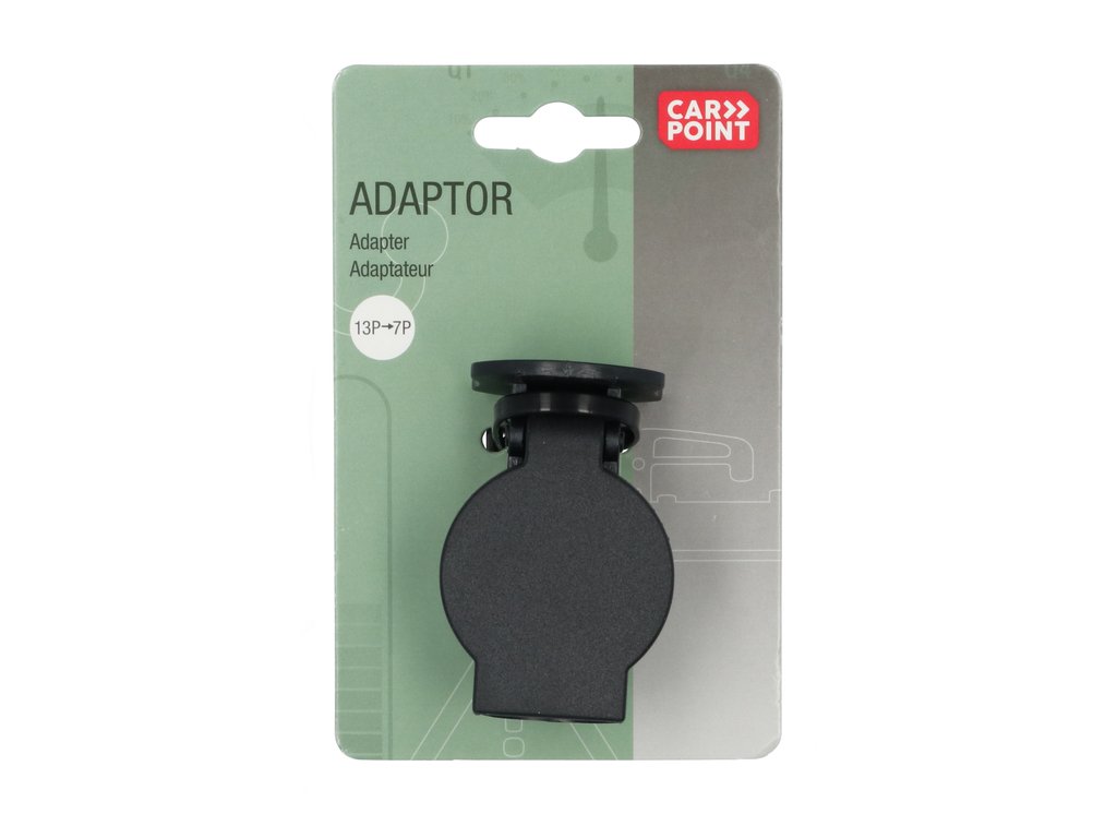 Adaptor priza remorca auto Carpoint plastic de la 13 la 7 pini Model mic