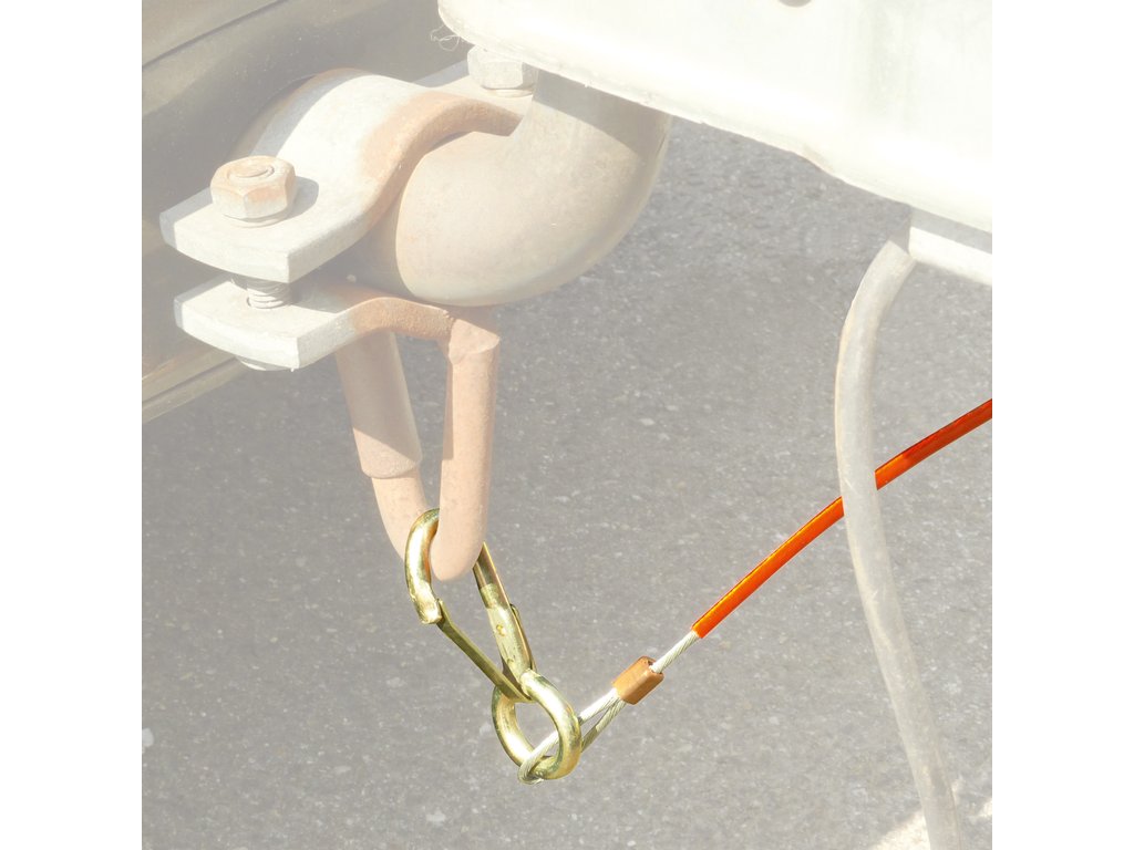 Cablu siguranta remorca auto Carpoint 98kg 1000N 110 cm , 1 buc.