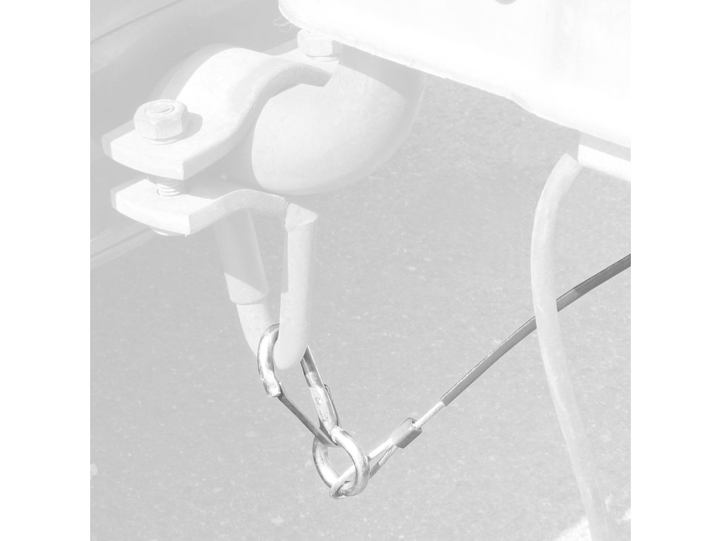 Cablu siguranta remorca auto Carpoint 98kg 1000N 110 cm , 1 buc.
