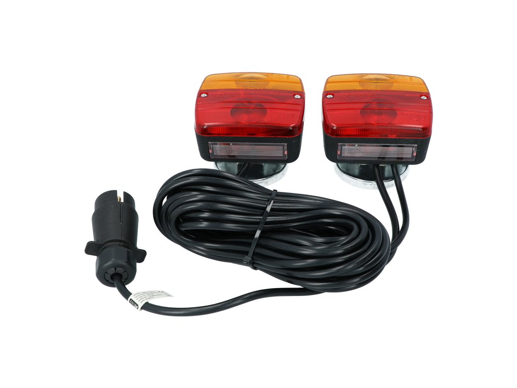 Kit magnetic remorca auto Carpoint cu lampi , cablu de 7,5m, fisa remorca cu 7 pini
