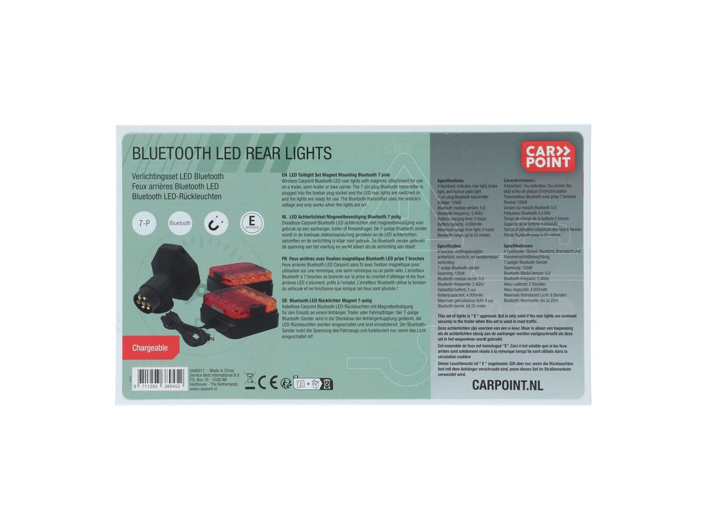 Lampa remorca cu Leduri si Bluetooth, magnetica, cu 7 pini