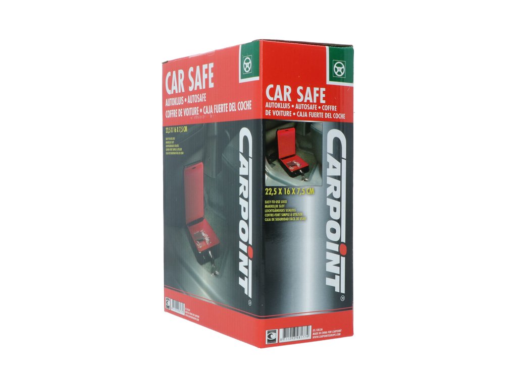 Seif auto Carpoint cu cheie , 25.5 x 16 x 7.5 cm