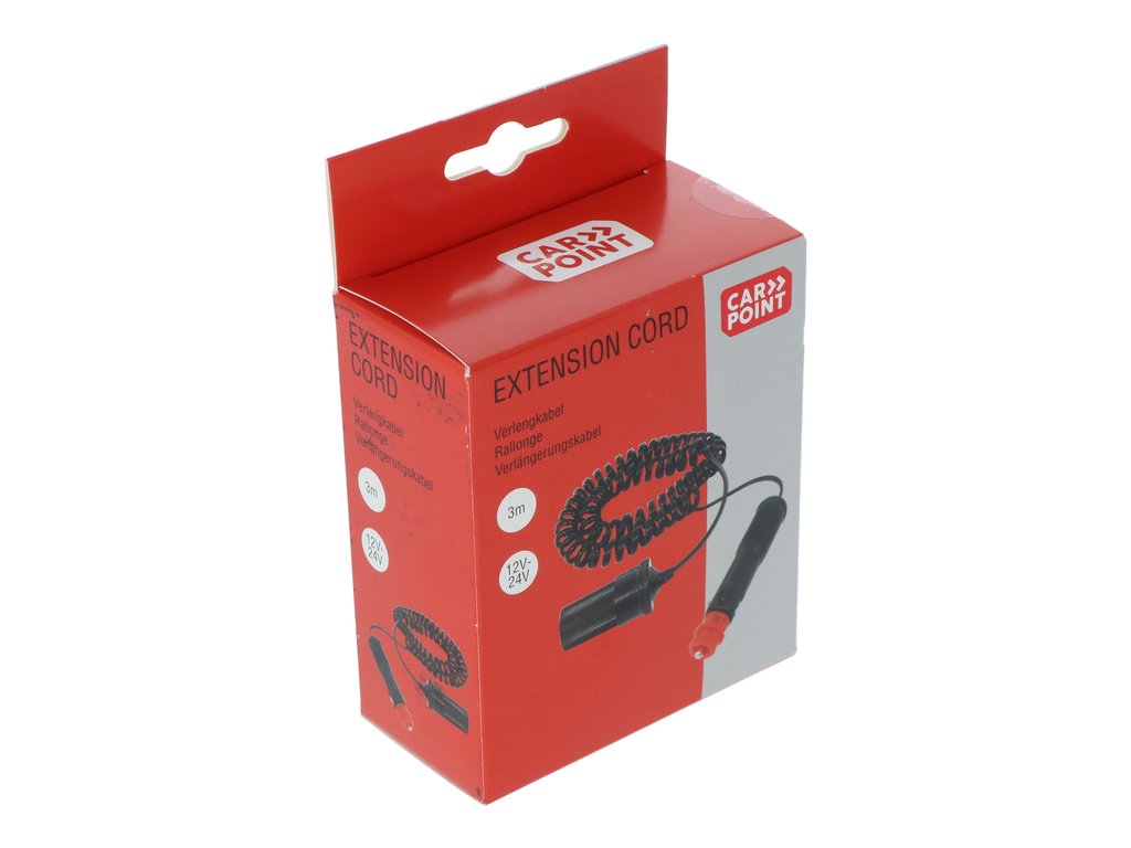 Prelungitor bricheta auto Carpoint 12/24V 5A cu cablu de 3 metri