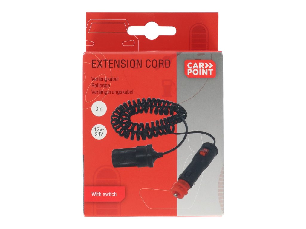 Prelungitor bricheta auto Carpoint 12/24V 4.5A , cu siguranta 10A si comutator ON/OFF