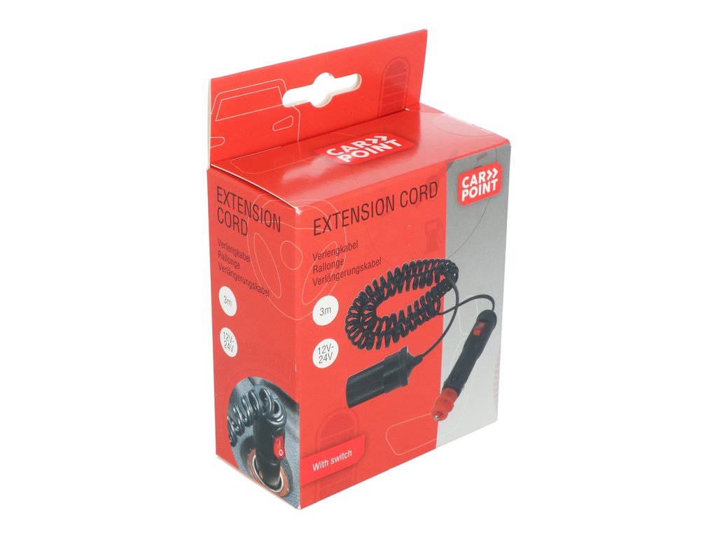 Prelungitor bricheta auto Carpoint 12/24V 4.5A , cu siguranta 10A si comutator ON/OFF
