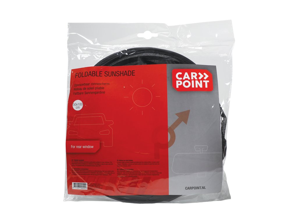 Parasolar auto luneta spate Carpoint cu ventuze , dimensiune 50x100cm
