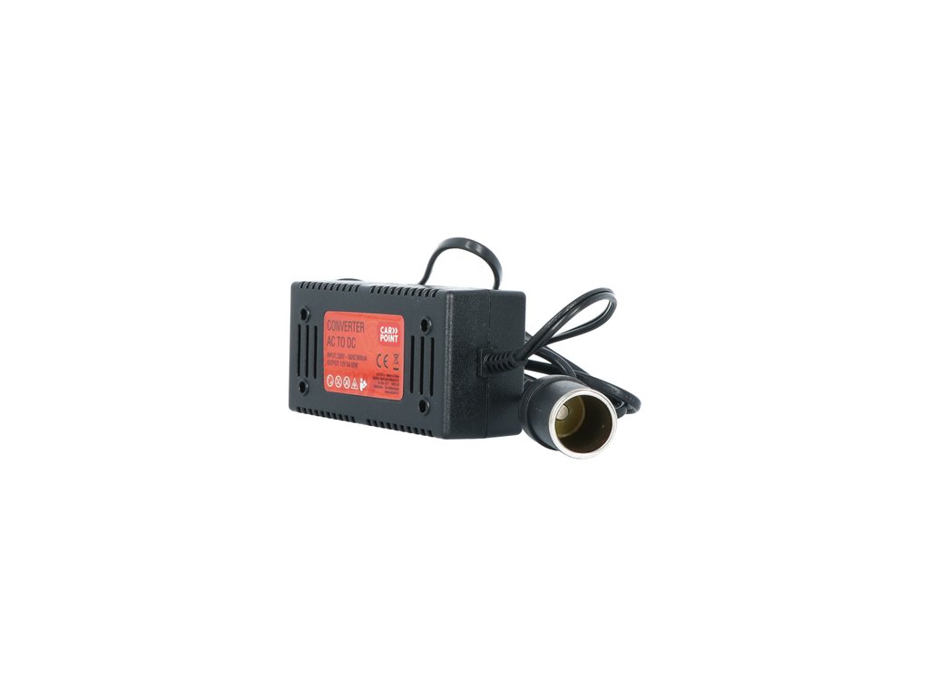 Adaptor 220V-12V bricheta auto, Invertor de tensiune auto Carpoint 230V-12V , 60W, max 5A , transformator, convertor Adaptor 220V-12V bricheta auto, Invertor de tensiune auto Carpoint 230V-12V , 60W, max 5A , transformator, convertor