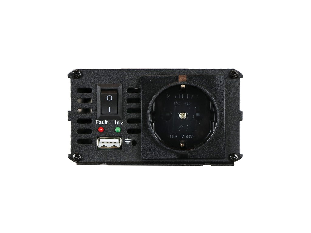 Invertor de tensiune auto Carpoint 12V-230V 600W 50Hz cu protectii la supra-sarcina , scurt-circuit, Port USB