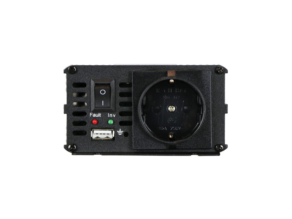 Invertor de tensiune auto Carpoint 24V-230V 300W 50Hz cu protectii la supra-sarcina , scurt-circuit, Port USB