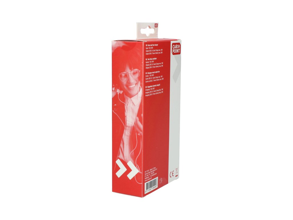 Incarcator priza retea, cu iesire 1x USB si 1x Type-C, cu protectie supraincalzire, suprasarcina (517078)