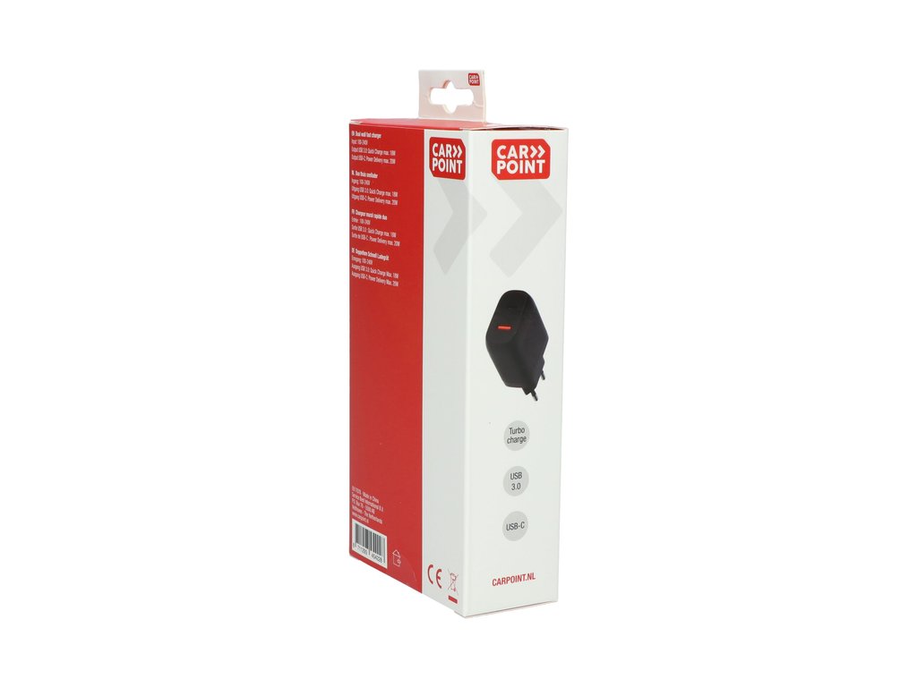 Incarcator priza retea, cu iesire 1x USB si 1x Type-C, cu protectie supraincalzire, suprasarcina (517078)