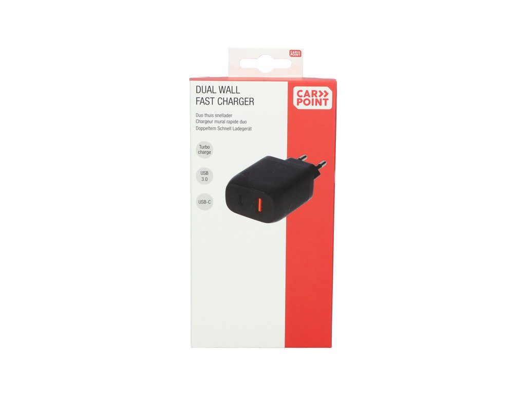 Incarcator priza retea, cu iesire 1x USB si 1x Type-C, cu protectie supraincalzire, suprasarcina (517078)