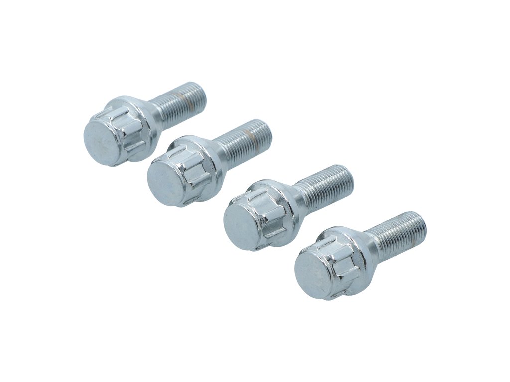 Set prezoane auto antifurt Carpoint tip A, M12x1,25x26mm pentru Citroen Fiat Peugeot Lada Seat Skoda Volvo