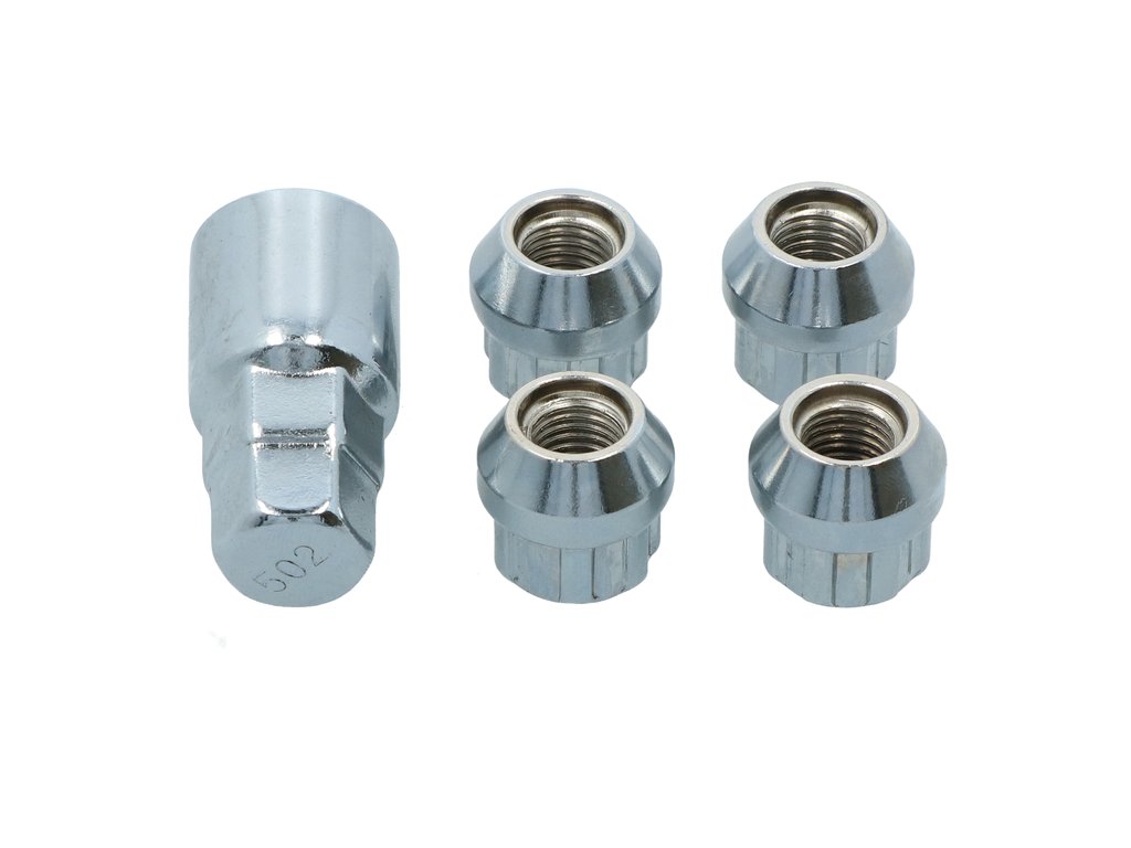 Set piulite auto antifurt Carpoint tip F , M12 x 1,5 , Daewoo Ford Honda Mazda Mitsubishi Volvo Isuzu Chrysler