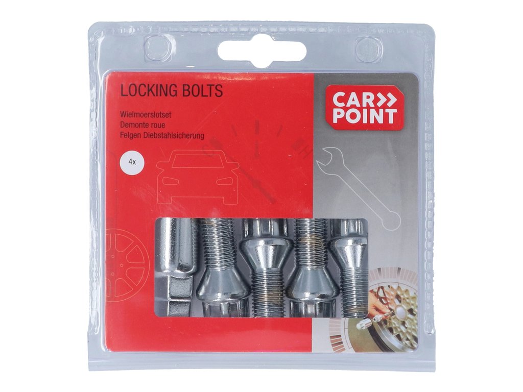 Set prezoane auto antifurt Carpoint tip G , M14x1.5G conic pentru Audi Rover Seat Skoda Vw
