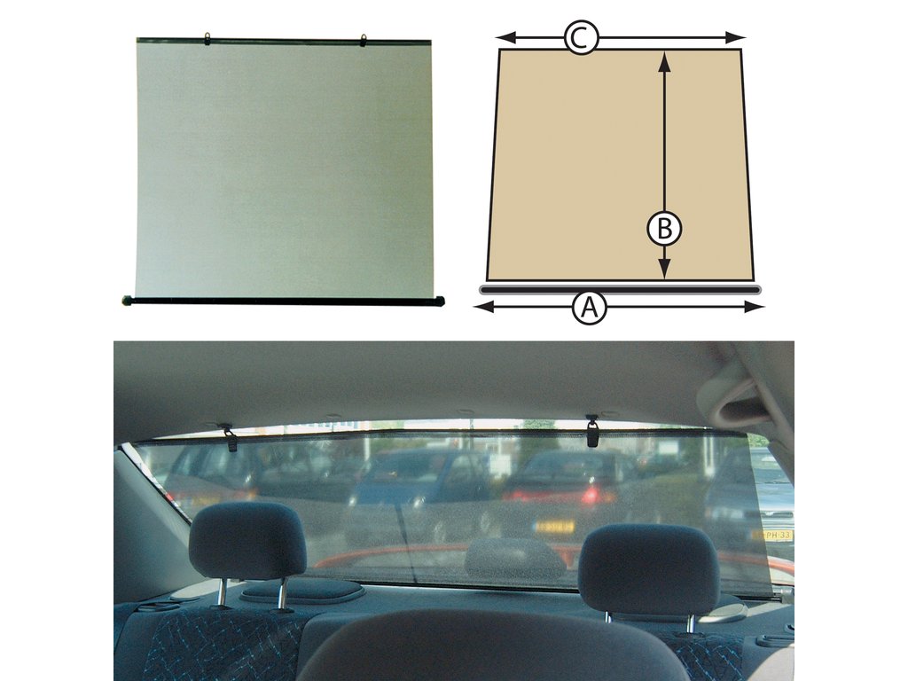 Jaluzea auto pentru luneta 93x68x85 cm, 1 buc.