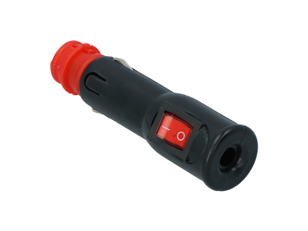 Mufa Bricheta auto Carpoint 12V cu Siguranta de 8 amp, cu intrerupator, 1 buc.