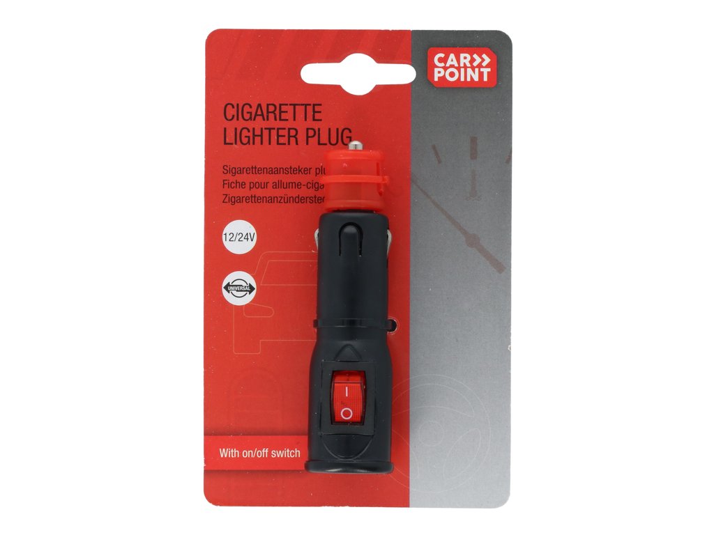 Mufa Bricheta auto Carpoint 12V cu Siguranta de 8 amp, cu intrerupator, 1 buc.