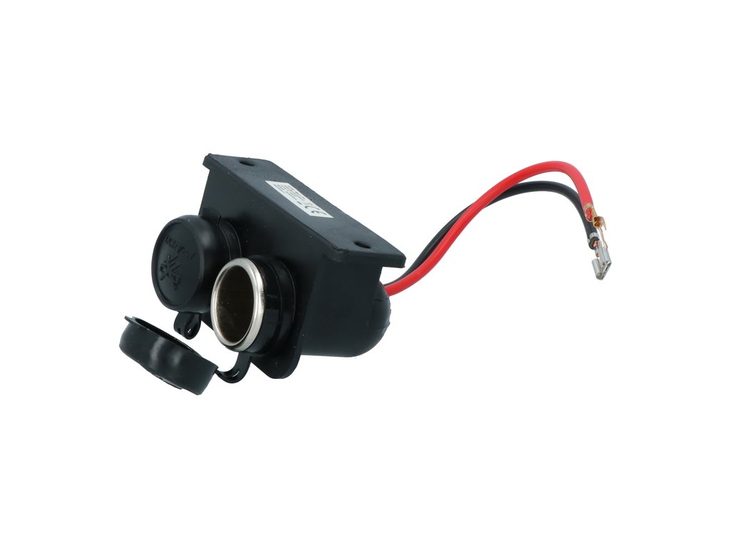 Priza auto dubla Carpoint 12-24V max. 15A suplimentara cu cablu de 15cm., 1 buc.