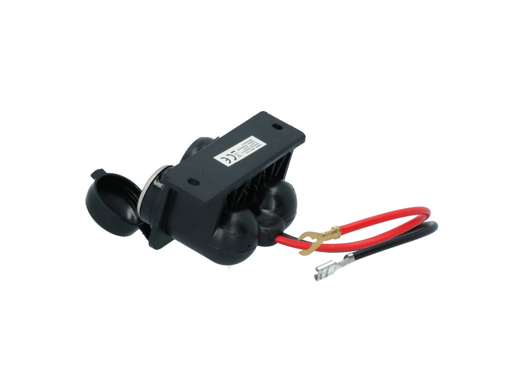 Priza auto dubla Carpoint 12-24V max. 15A suplimentara cu cablu de 15cm., 1 buc.