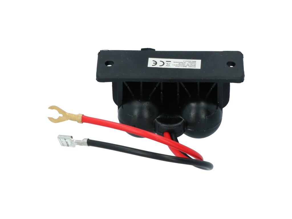 Priza auto dubla Carpoint 12-24V max. 15A suplimentara cu cablu de 15cm., 1 buc.